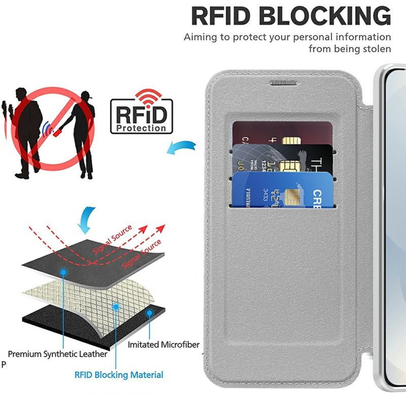 Flip Case Für Samsung Galaxy S25 5g Edge Gesteppt Magsafe-kompatibel