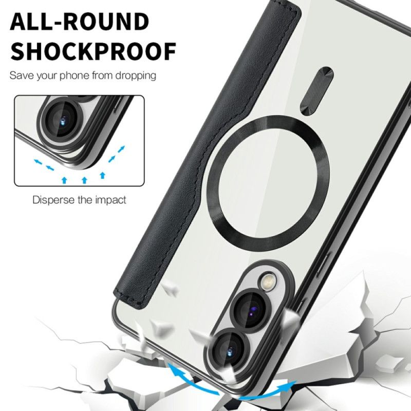 Flip Case Für Samsung Galaxy S25 5g Edge Magsafe-kompatibel Mit Rfid-blockierung