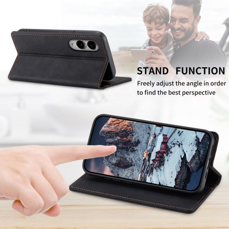 Flip Case Für Samsung Galaxy S25 5g Edge Rfid-blockierendes Kunstleder