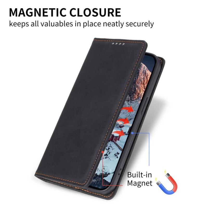 Flip Case Für Samsung Galaxy S25 5g Edge Rfid-blockierendes Kunstleder