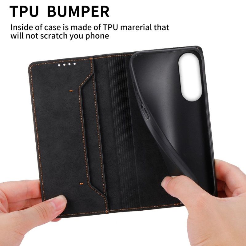 Flip Case Für Samsung Galaxy S25 5g Edge Rfid-blockierendes Kunstleder