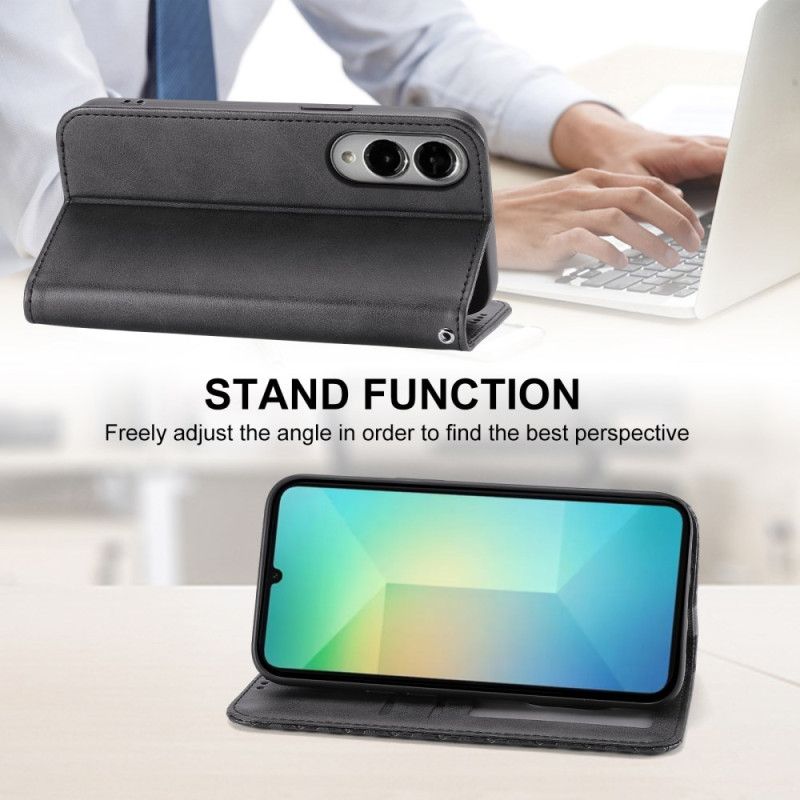Flip Case Für Samsung Galaxy S25 5g Edge Riemen Mit Rautenmuster