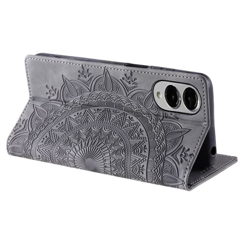 Flip Case Samsung Galaxy S25 5g Edge Mandala-wildleder-effekt
