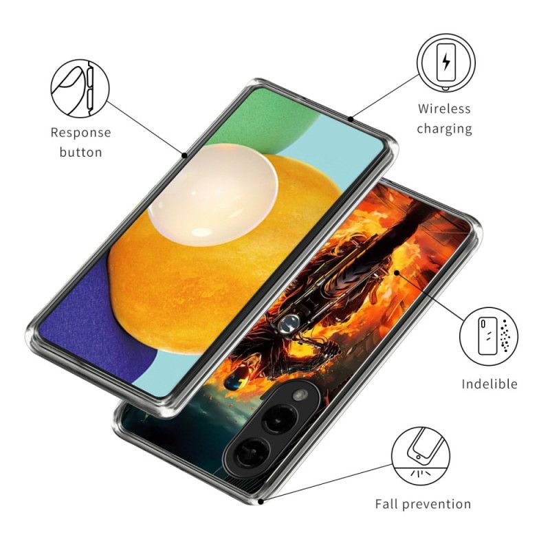 Hülle Für Samsung Galaxy S25 5g Edge Flammenritter