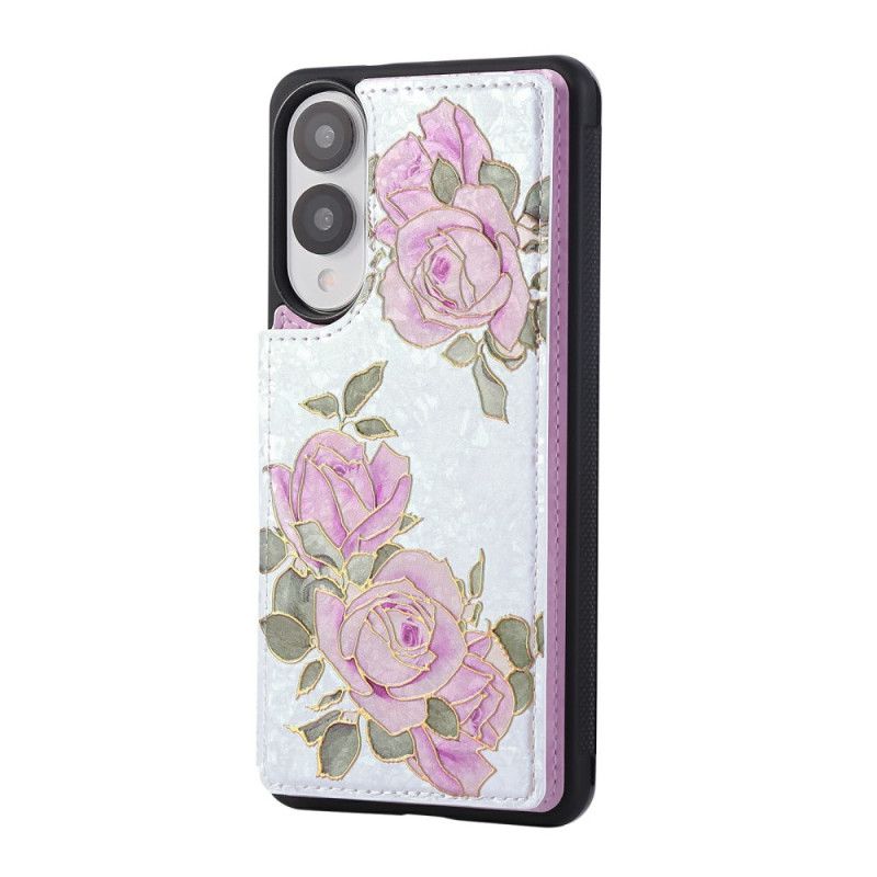 Hülle Für Samsung Galaxy S25 5g Edge Kartenhalter Mit Blumenmuster