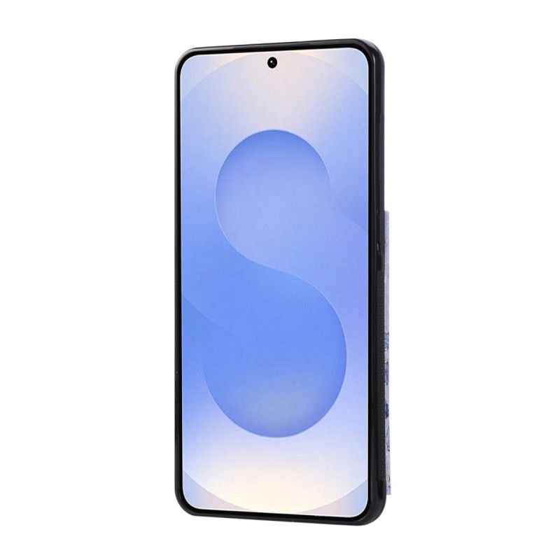 Hülle Für Samsung Galaxy S25 5g Edge Kartenhalter Mit Blumenmuster