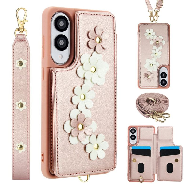 Hülle Für Samsung Galaxy S25 5g Edge Kartenhalter Mit Blumenmuster