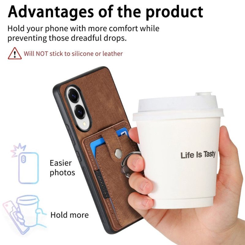 Hülle Für Samsung Galaxy S25 5g Edge Kartenhalter Und Ringhalter