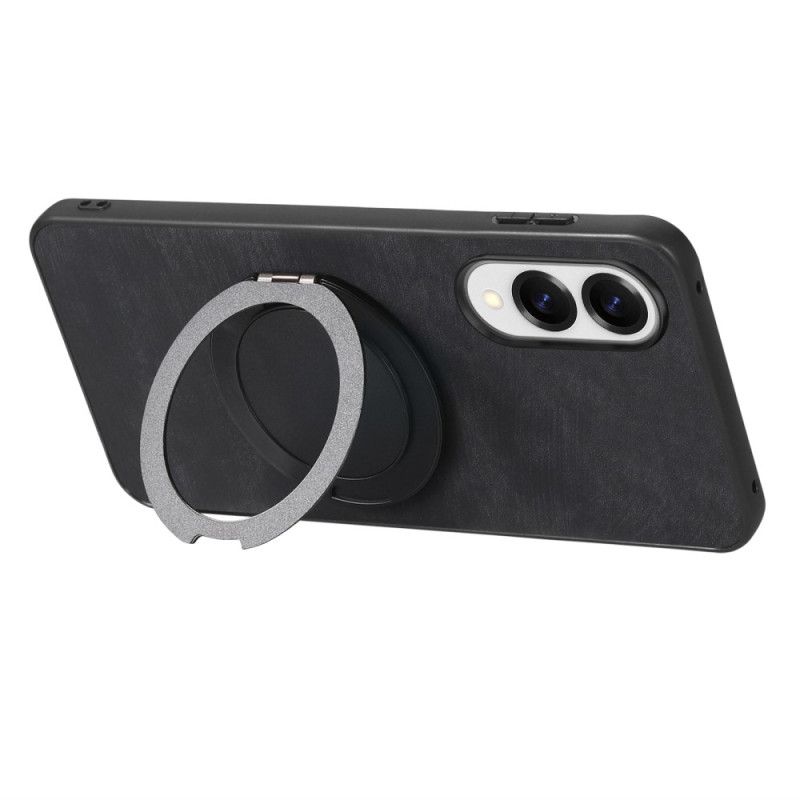 Hülle Für Samsung Galaxy S25 5g Edge Wildlederoptik Mit Drehbarem Ständer