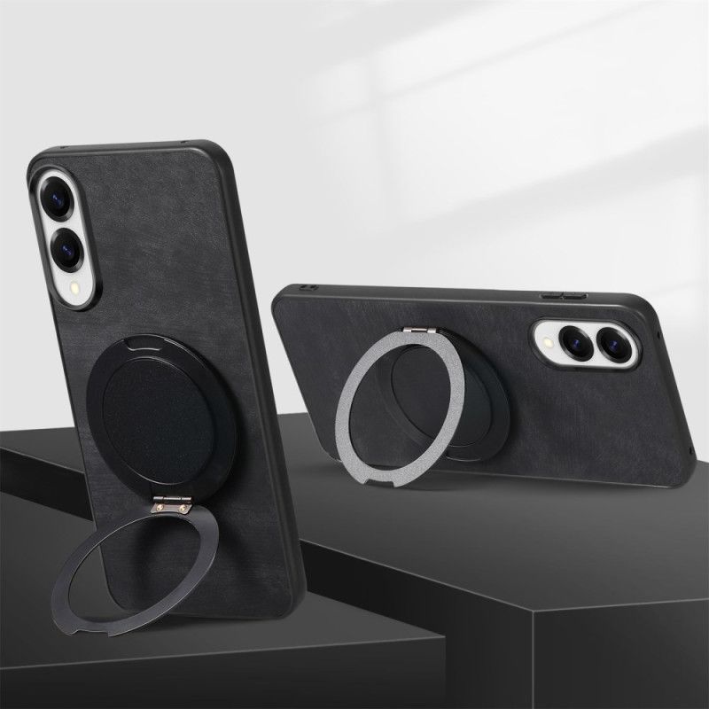 Hülle Für Samsung Galaxy S25 5g Edge Wildlederoptik Mit Drehbarem Ständer