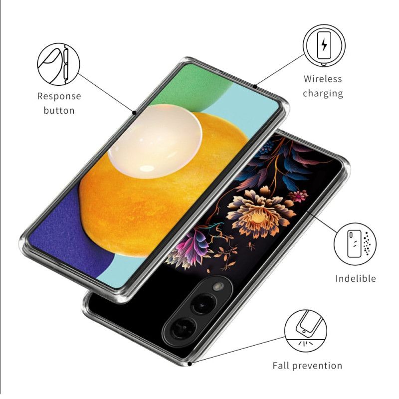 Hülle Samsung Galaxy S25 5g Edge Bunte Blumen