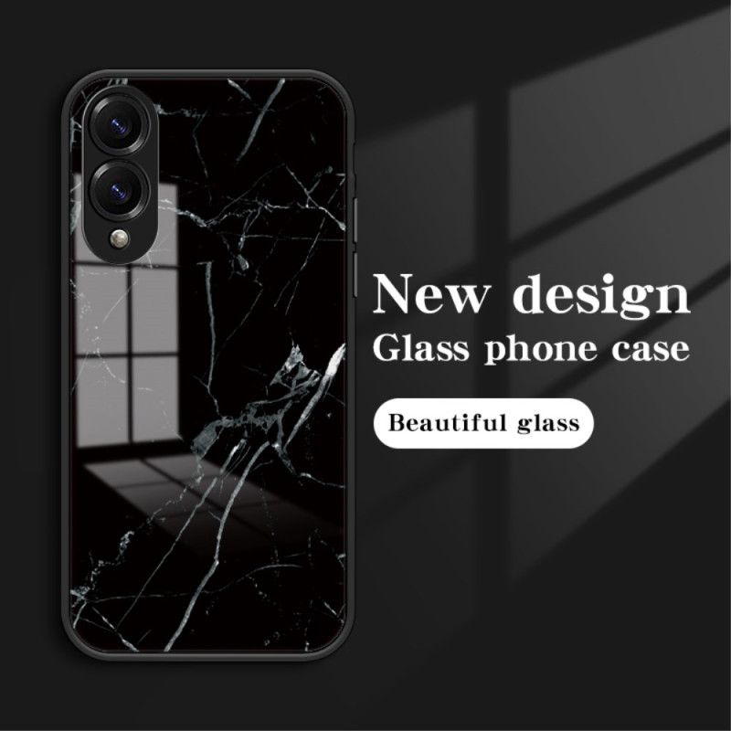 Hülle Samsung Galaxy S25 5g Edge Gehärtetes Marmorglas