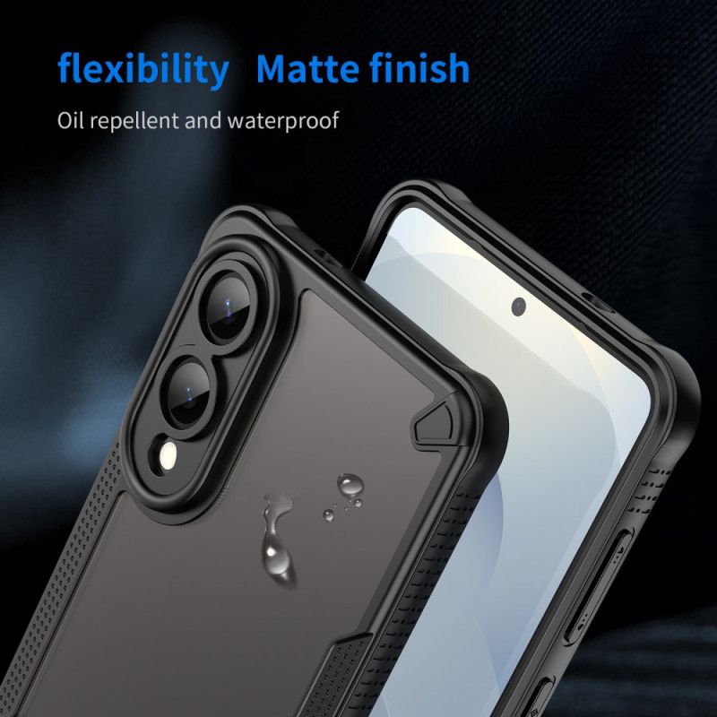 Hülle Samsung Galaxy S25 5g Edge Handyhülle Gebürstetes Durchscheinendes Finish