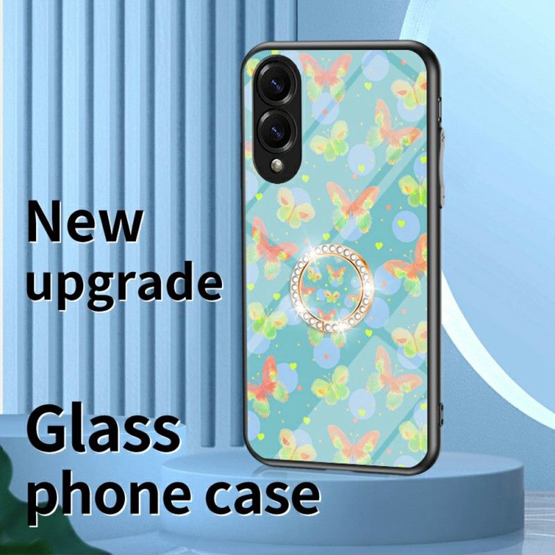 Hülle Samsung Galaxy S25 5g Edge Schmetterling Aus Gehärtetem Glas