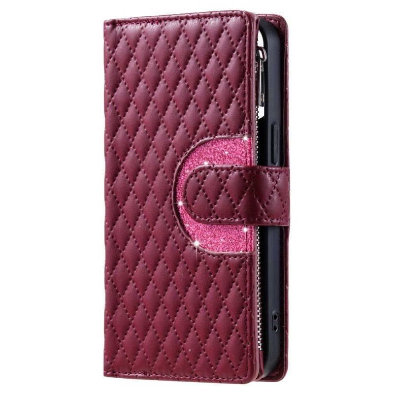 Lederhüllen Für Samsung Galaxy S25 5g Edge Gesteppte Geldbörse