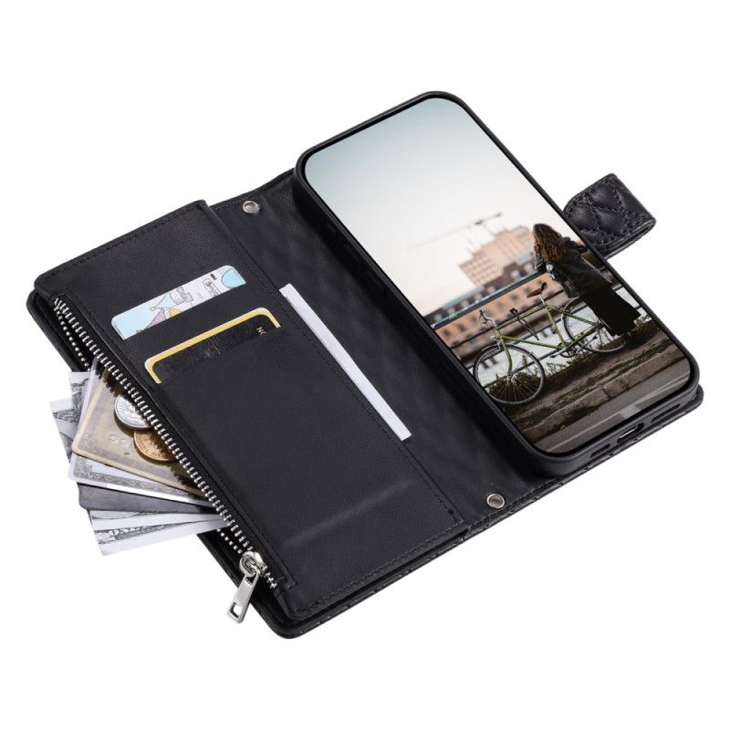 Lederhüllen Für Samsung Galaxy S25 5g Edge Gesteppte Geldbörse