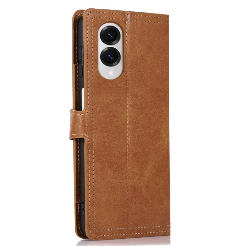 Lederhüllen Für Samsung Galaxy S25 5g Edge Reißverschluss Und Kartenhalter