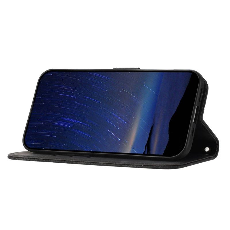 Lederhüllen Für Samsung Galaxy S25 5g Edge Riemen Mit Bedruckten Linien