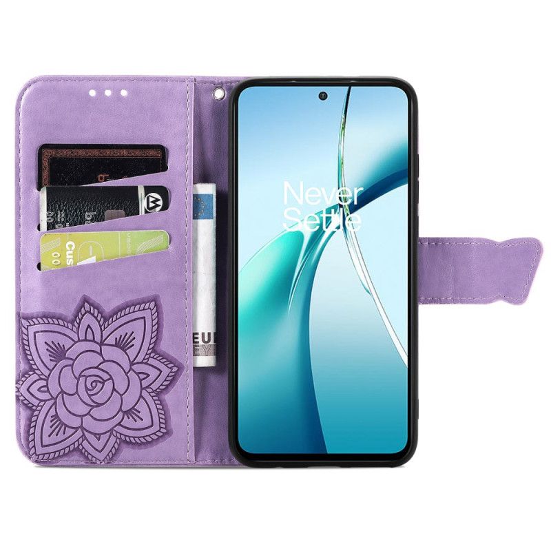 Lederhüllen Samsung Galaxy S25 5g Edge Barocker Schmetterling Mit Handschlaufe
