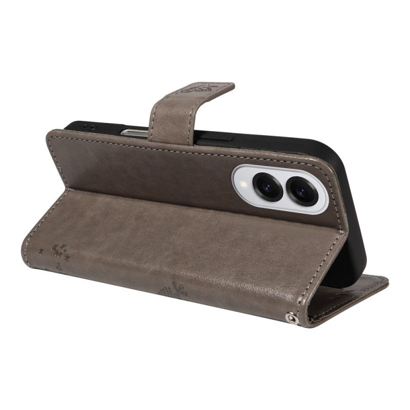 Lederhüllen Samsung Galaxy S25 5g Edge Baum Und Katze