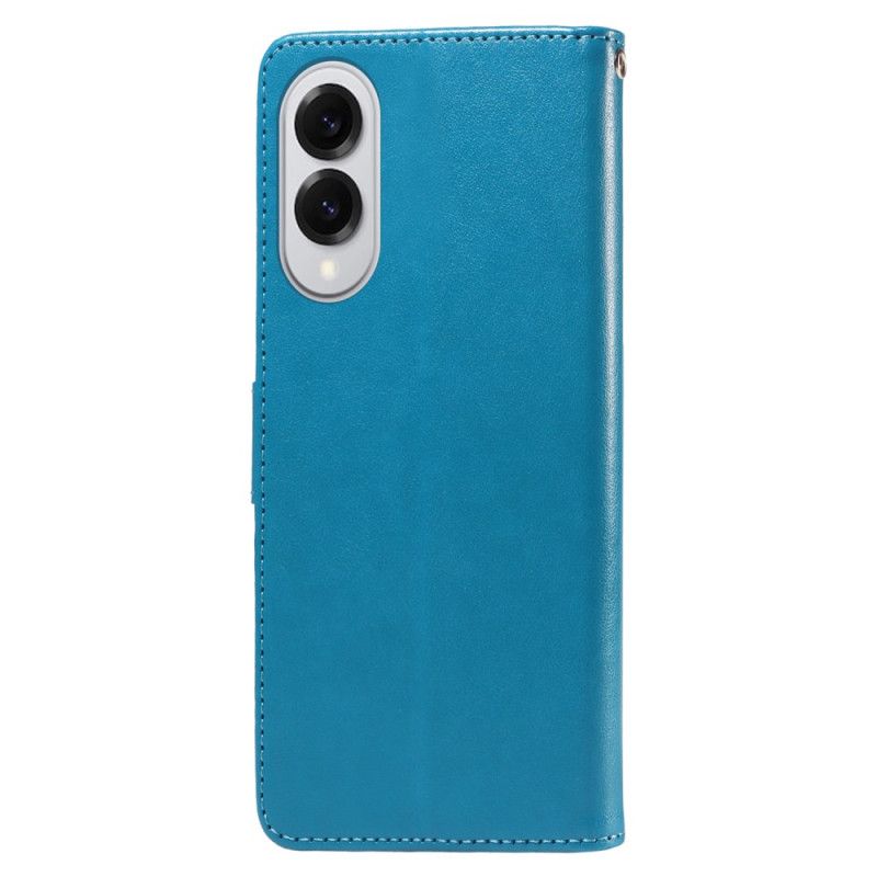 Lederhüllen Samsung Galaxy S25 5g Edge Blumenmuster