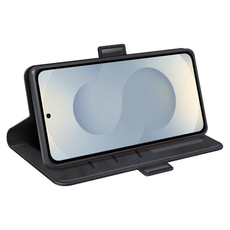 Lederhüllen Samsung Galaxy S25 5g Edge Doppelter Magnetverschluss