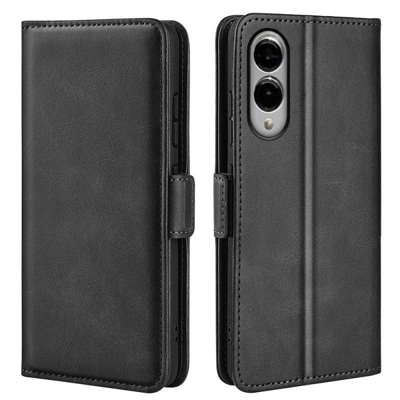 Lederhüllen Samsung Galaxy S25 5g Edge Doppelter Magnetverschluss
