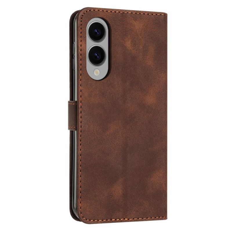 Lederhüllen Samsung Galaxy S25 5g Edge Handyhülle Geometrisches Design