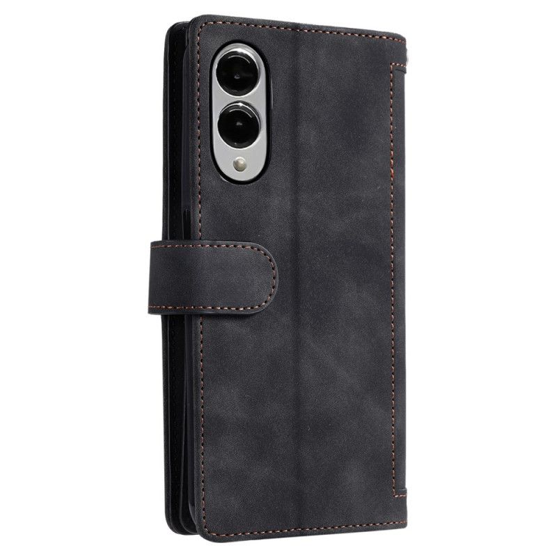 Lederhüllen Samsung Galaxy S25 5g Edge Handyhülle Reißverschluss Geldbörse