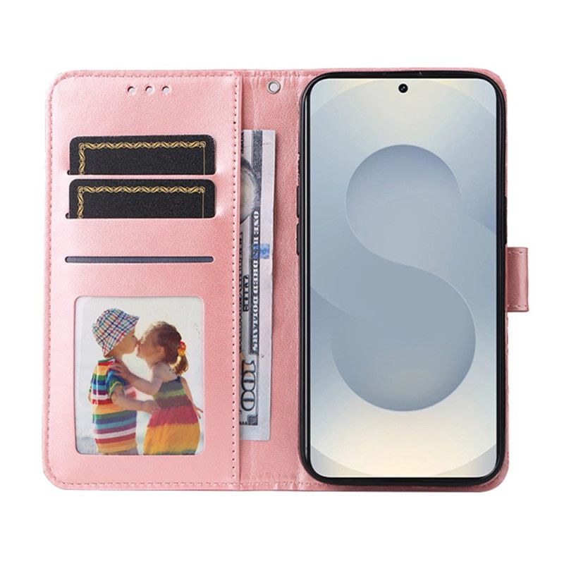 Lederhüllen Samsung Galaxy S25 5g Edge Handyhülle Sonnenblumenmuster