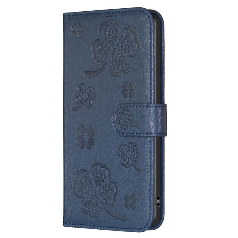 Lederhüllen Samsung Galaxy S25 5g Edge Kleeblattmuster