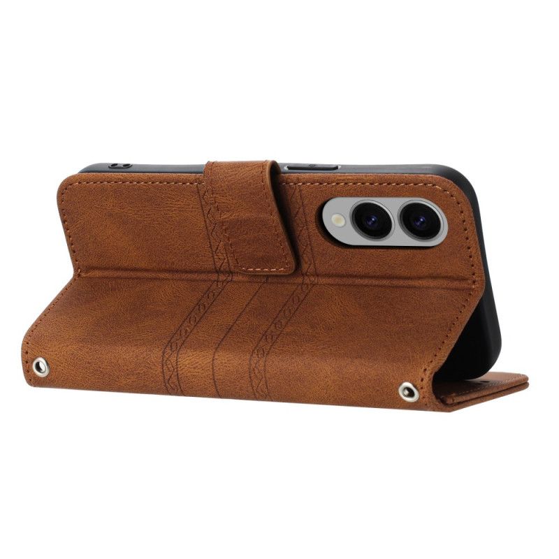 Lederhüllen Samsung Galaxy S25 5g Edge Riemenfries