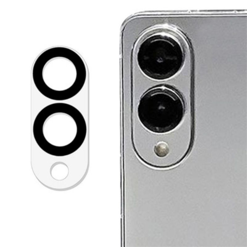 Objektivschutz Aus Gehärtetem Glas Für Samsung Galaxy S25 Edge (schwarzes Rundes Design)