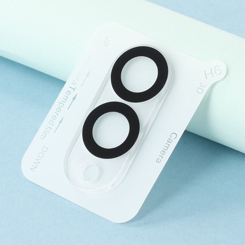 Objektivschutz Aus Gehärtetem Glas Für Samsung Galaxy S25 Edge (schwarzes Rundes Design)