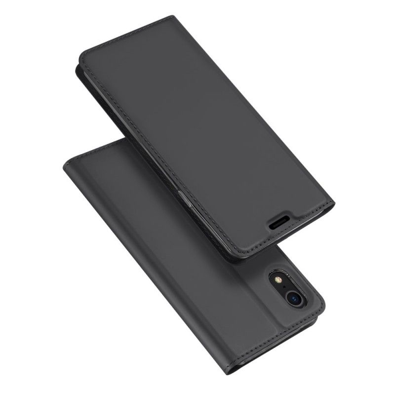 Flip Case Für iPhone XR Schwarz Erstklassige Serie