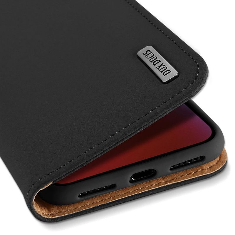 Flip Case iPhone XR Schwarz Wunschserie Dux-Ducis