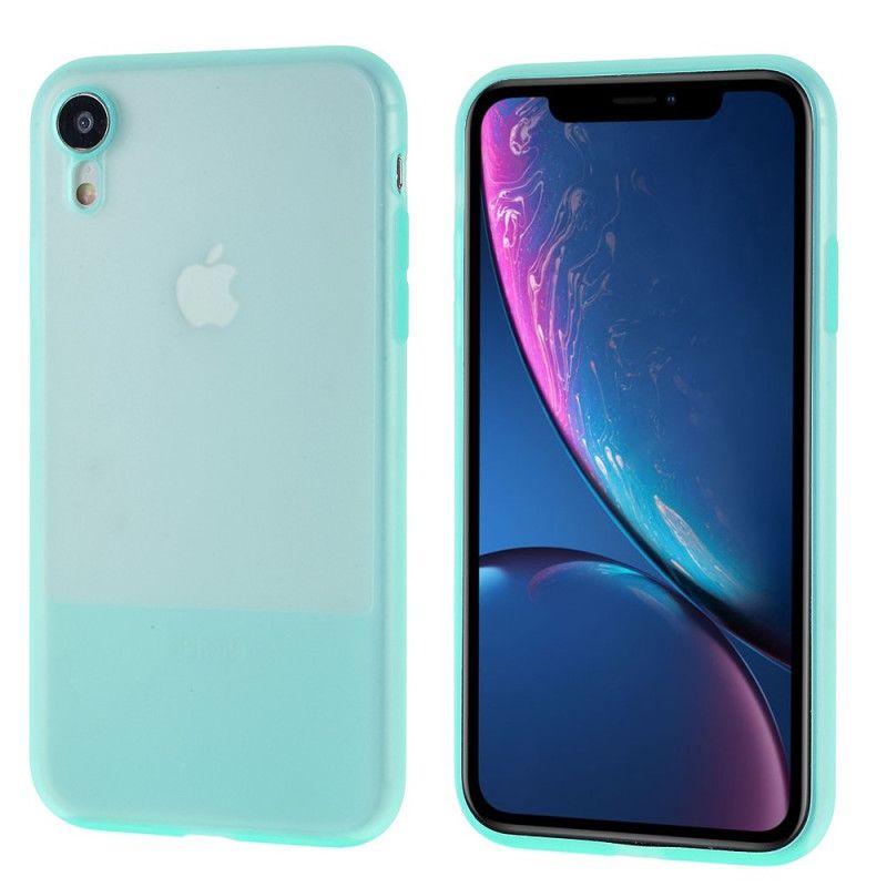 Hülle Für iPhone XR Durchscheinende Silikonfarben