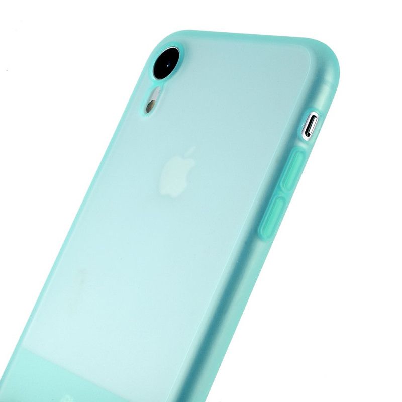 Hülle Für iPhone XR Durchscheinende Silikonfarben