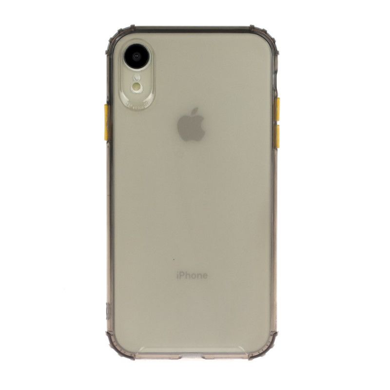 Hülle Für iPhone XR Grau Farbig Verstärkte Ecken
