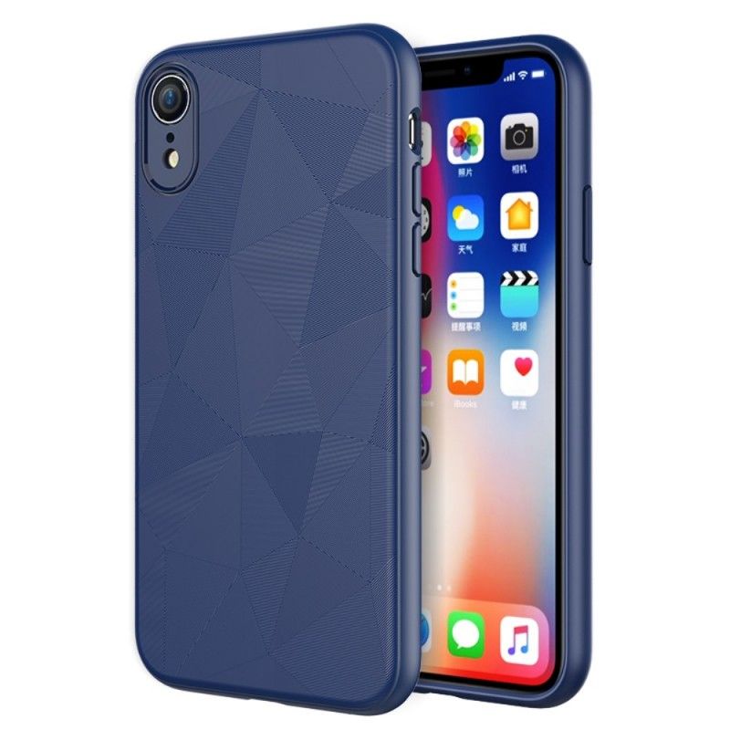 Hülle Für iPhone XR Schwarz Geometrie