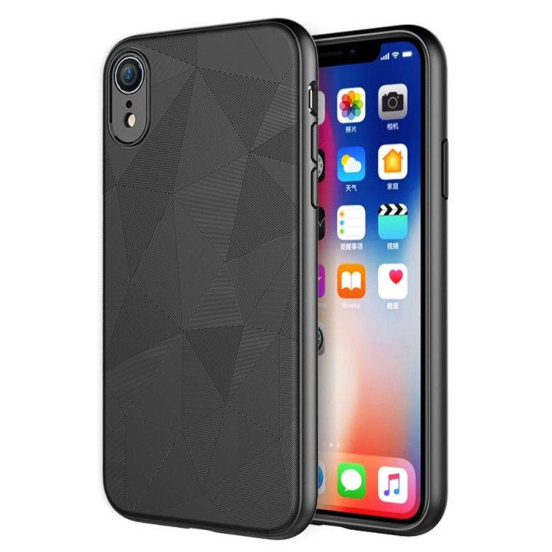 Hülle Für iPhone XR Schwarz Geometrie