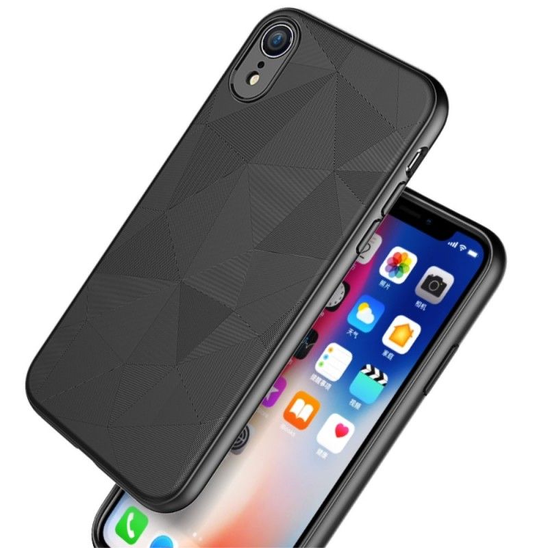 Hülle Für iPhone XR Schwarz Geometrie