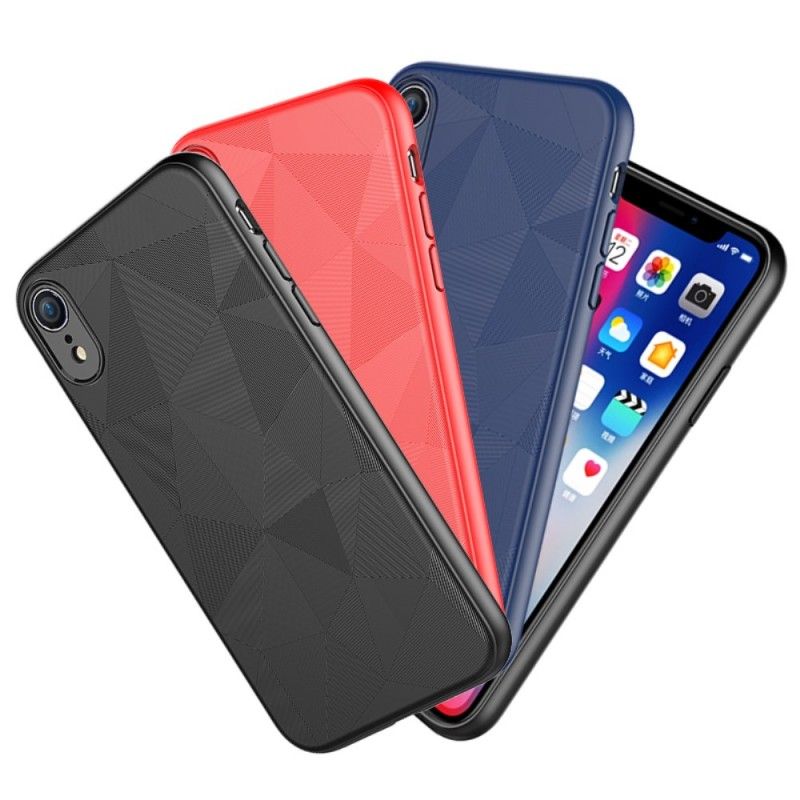 Hülle Für iPhone XR Schwarz Geometrie