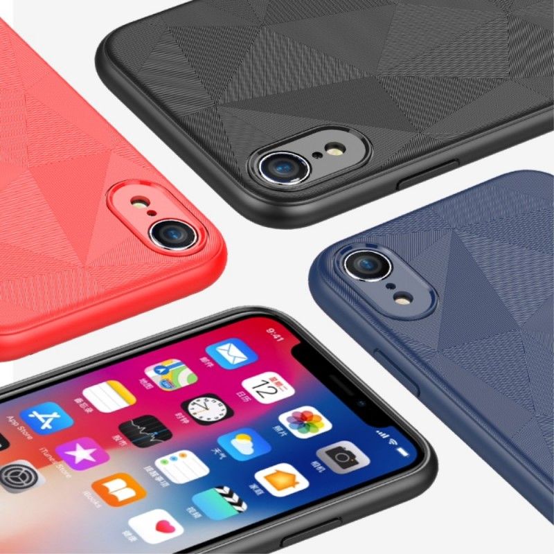 Hülle Für iPhone XR Schwarz Geometrie