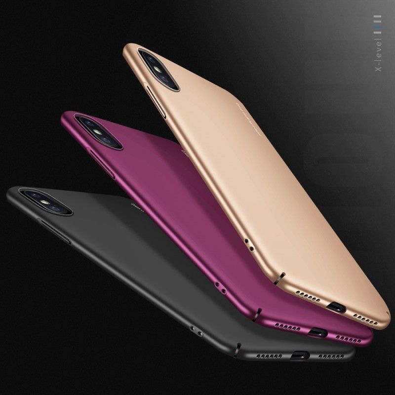 Hülle Für iPhone XR Schwarz Metallischer Effekt