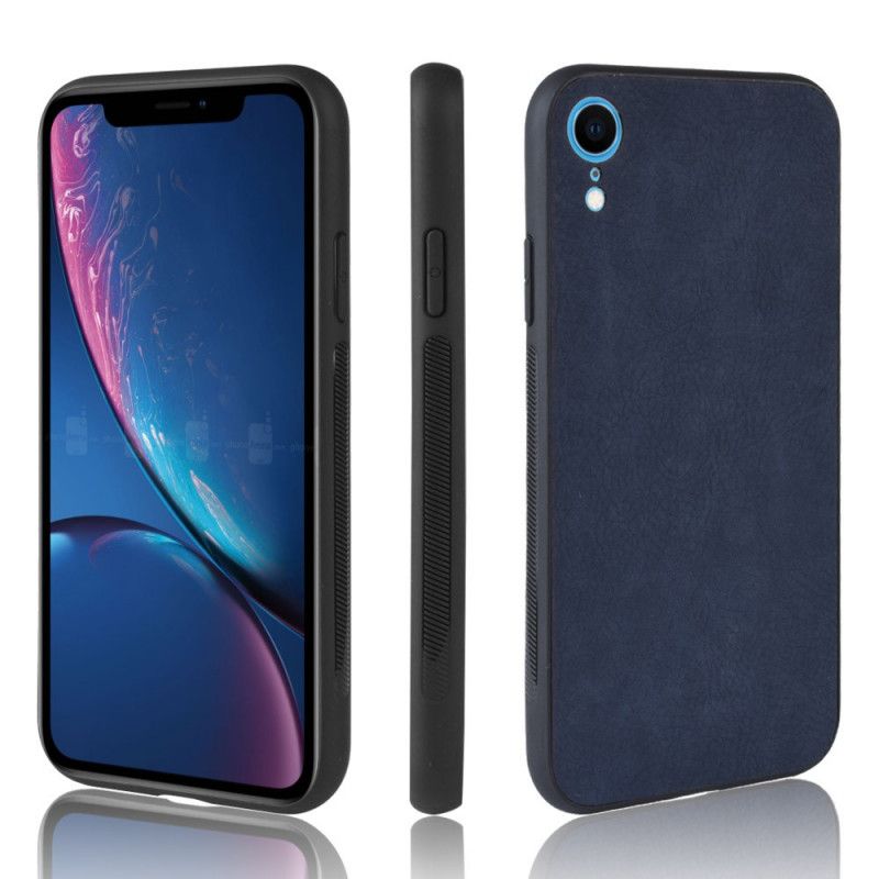 Hülle Für iPhone XR Schwarz Premium-Ledereffekt