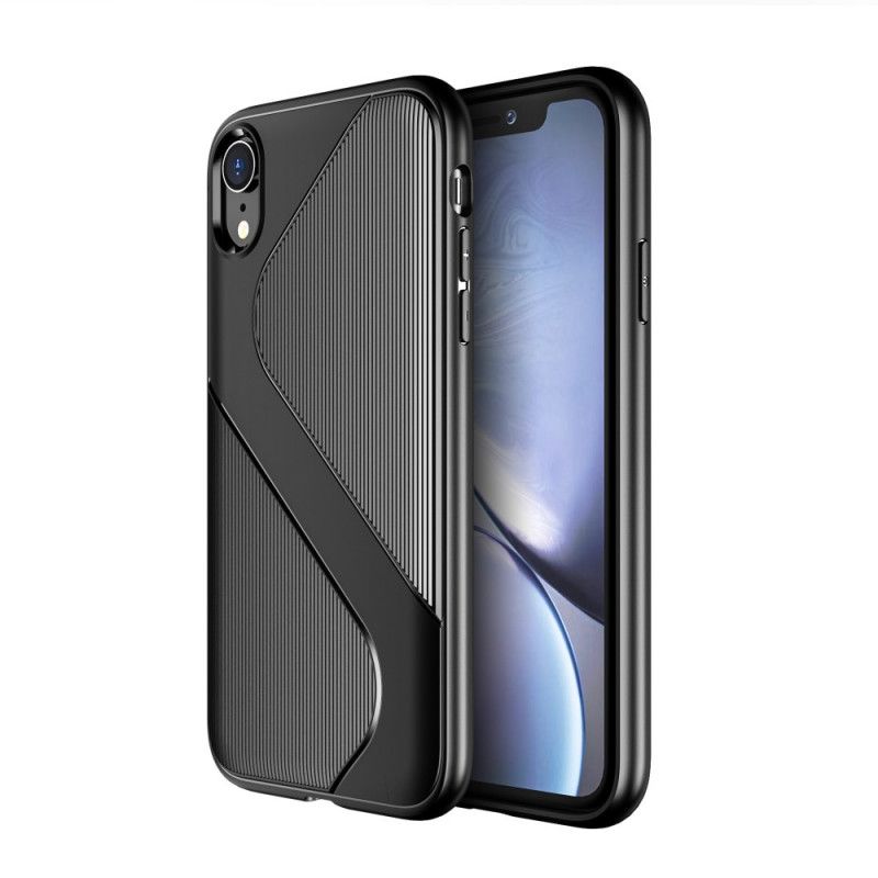 Hülle Für iPhone XR Schwarz S Strukturiertes Design