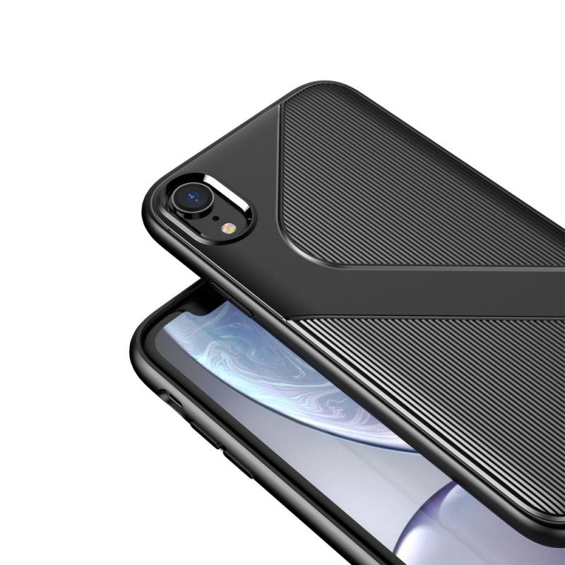 Hülle Für iPhone XR Schwarz S Strukturiertes Design