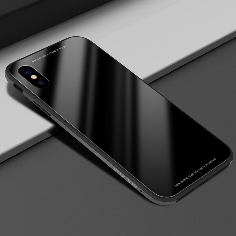 Hülle Für iPhone XR Schwarz Sulada-Glanz