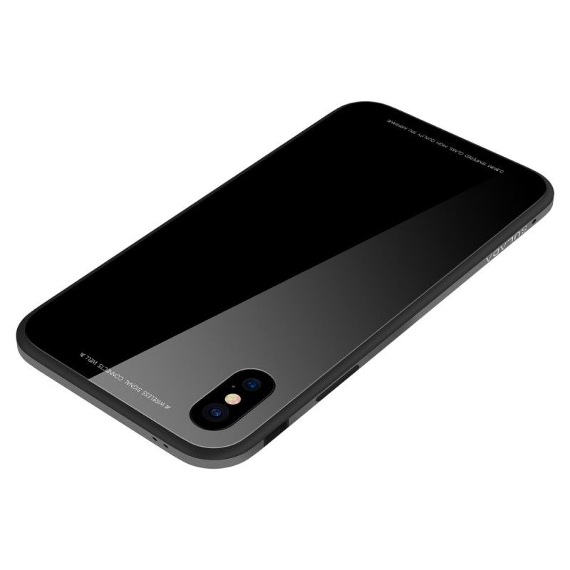 Hülle Für iPhone XR Schwarz Sulada-Glanz